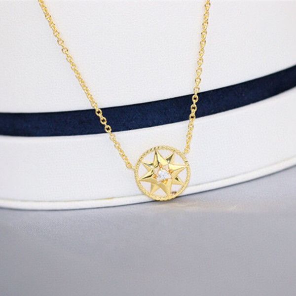 designer jewelry luxury ladies necklace classic round fashion style octagonal star white fritillary pendant necklace girls holiday gifts, Silver
designer jewelry luxury ladies necklace classic round fashion style octagonal star white fritillary pendant necklace girls holiday gifts, Silver