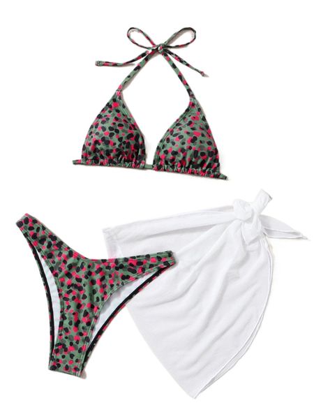 3pack dalmatian print halter triangle bikini swimsuit & beach skirt 68qs#, White;black
3pack dalmatian print halter triangle bikini swimsuit & beach skirt 68qs#, White;black