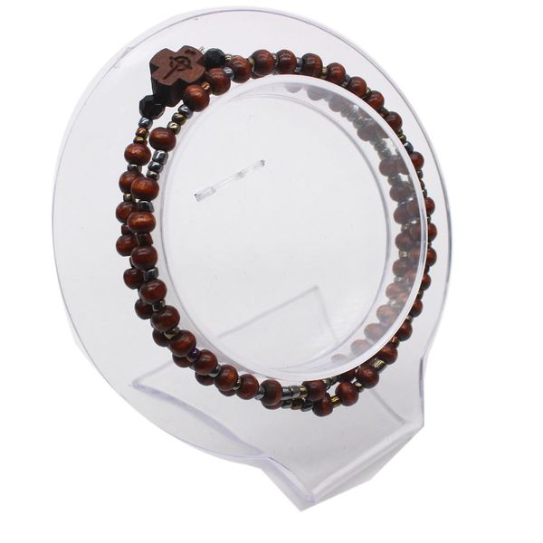 mini chapelet en bois bracelet croix catholique collier prière fournitures d'église chrétienne, Silver
mini chapelet en bois bracelet croix catholique collier prière fournitures d'église chrétienne, Silver