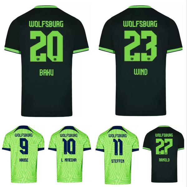 2022 2023 wolfsburg home away soccer jerseys 22 23 steffen weghorst malli camacho ginczek brekalo football shirts, Black;yellow
2022 2023 wolfsburg home away soccer jerseys 22 23 steffen weghorst malli camacho ginczek brekalo football shirts, Black;yellow