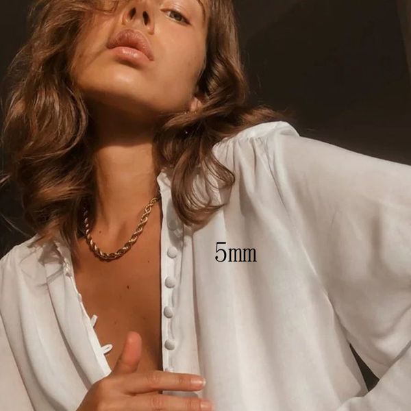 necklace for women and men gold plated rope chain stainless steel twisted rope chains gift 2 3 5mm designer jewelry, Silver
necklace for women and men gold plated rope chain stainless steel twisted rope chains gift 2 3 5mm designer jewelry, Silver
