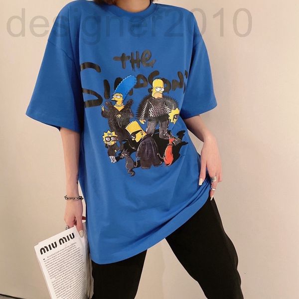 women's t-shirt designer summer 2022 new high edition paris fashion simpson song men and women lovers' versatile pullover t-shirt, White
women's t-shirt designer summer 2022 new high edition paris fashion simpson song men and women lovers' versatile pullover t-shirt, White