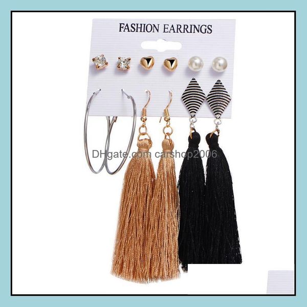 stud earrings jewelry sier drop for women girl party gift bohemia 6 pairs / set wholesale - 0802wh delivery 2021 feauq, Golden;silver
stud earrings jewelry sier drop for women girl party gift bohemia 6 pairs / set wholesale - 0802wh delivery 2021 feauq, Golden;silver