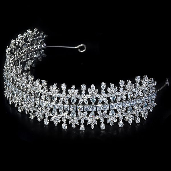 luxury cubic zirconia headpieces crowns and tiaras for wedding women headbands silver color bridal elegant headwear prom hairband hair acces
luxury cubic zirconia headpieces crowns and tiaras for wedding women headbands silver color bridal elegant headwear prom hairband hair acces