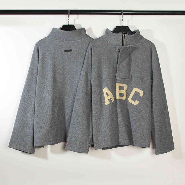 men's hoodies sweatshirts autumn winter fog season 7 main line abc flocking printing semi zipper sweater, Black
men's hoodies sweatshirts autumn winter fog season 7 main line abc flocking printing semi zipper sweater, Black
