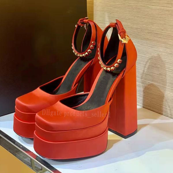 ladies designer high heels square elegant dress shoes thick heel silk ankle strap fashion show wedding shoes height 15.5cm, Black
ladies designer high heels square elegant dress shoes thick heel silk ankle strap fashion show wedding shoes height 15.5cm, Black