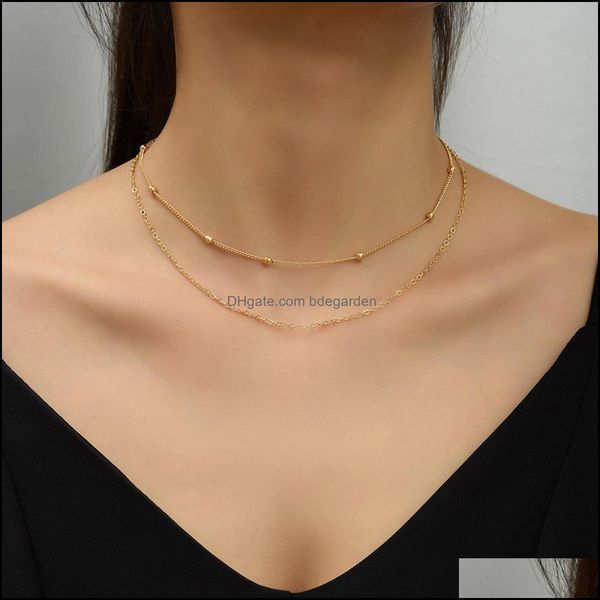 pendant necklaces pendants jewelry fashion ol simple double chain clavicle neck geometric round bead n dh1el, Silver
pendant necklaces pendants jewelry fashion ol simple double chain clavicle neck geometric round bead n dh1el, Silver