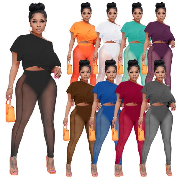 new arrival mesh see through tracksuits for womens solid short sleeve crop and slim pants two piece sets q22y8062, Gray
new arrival mesh see through tracksuits for womens solid short sleeve crop and slim pants two piece sets q22y8062, Gray