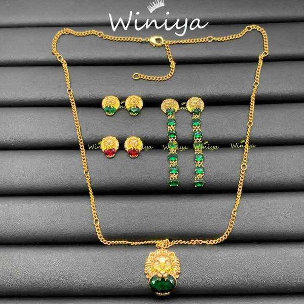 factory outlet 2022 new brass color female emerald necklace earrings jewelry, Silver
factory outlet 2022 new brass color female emerald necklace earrings jewelry, Silver