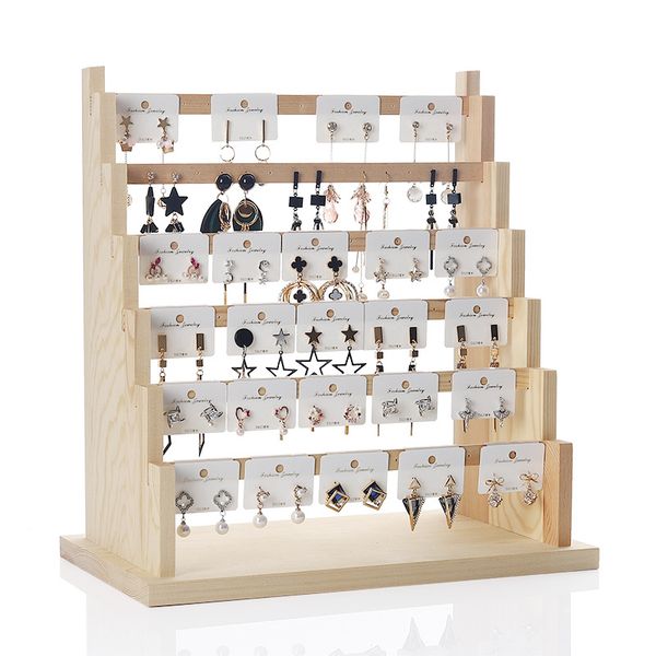 solid wood jewelry display rack stand earrings holder for stud earring pendants bracelets rings jewelry organizer showcase shelf, Black
solid wood jewelry display rack stand earrings holder for stud earring pendants bracelets rings jewelry organizer showcase shelf, Black