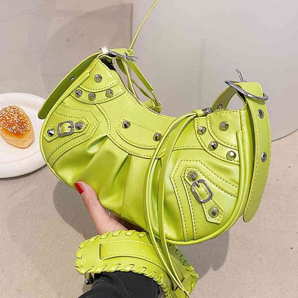 bag 2022 fashion rivet color style shoulder large capacity messenger female rivet semicircle bags chain ladies handbag
bag 2022 fashion rivet color style shoulder large capacity messenger female rivet semicircle bags chain ladies handbag