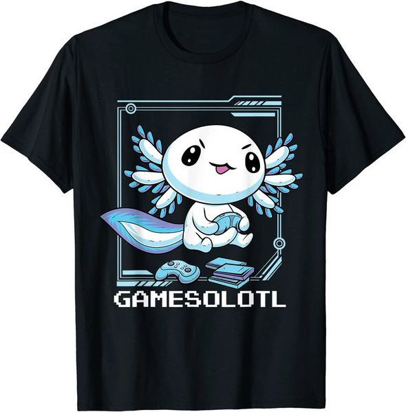 gamesolotl gamer axolotl fish playing video games lizard funny t-shirt men's short sleeve t-shirt cotton tee eu size 220421, White;black
gamesolotl gamer axolotl fish playing video games lizard funny t-shirt men's short sleeve t-shirt cotton tee eu size 220421, White;black