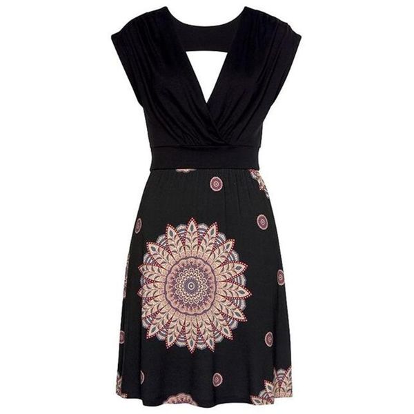 casual dresses 2022 black print boho women summer deep v-neck sleeveless back hollow out a-line beach style short dress, Black;gray
casual dresses 2022 black print boho women summer deep v-neck sleeveless back hollow out a-line beach style short dress, Black;gray