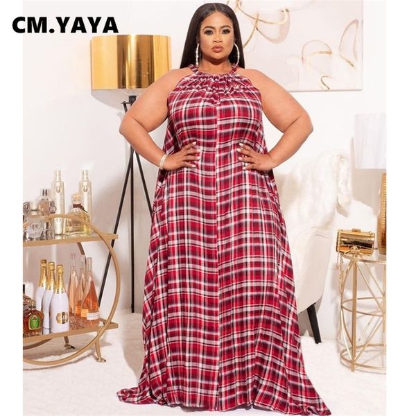 cm.yaya women plus size dress print sleeveless strap o-neck pocket loose maxi long dresses fashion streetwear summer outfit 220516, Black;gray
cm.yaya women plus size dress print sleeveless strap o-neck pocket loose maxi long dresses fashion streetwear summer outfit 220516, Black;gray