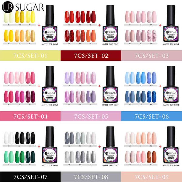 nail gel toy 7pcs polish set semi permanent uv led base matte for art manicures 0328, Red;pink
nail gel toy 7pcs polish set semi permanent uv led base matte for art manicures 0328, Red;pink