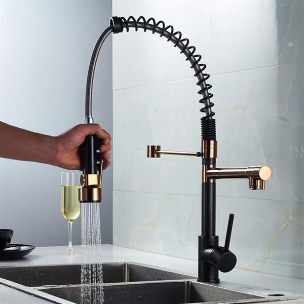 rose gold / black with rose gold kitchen spring faucet pull down dual spouts single handle mixer tap 360 rotation kitchen mixer ta2506
rose gold / black with rose gold kitchen spring faucet pull down dual spouts single handle mixer tap 360 rotation kitchen mixer ta2506