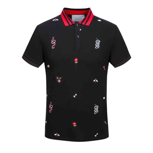 the new summer bee snake embroidery cotton lapels mens designer t shirts fashionable and simple designer shirts3443, White;black
the new summer bee snake embroidery cotton lapels mens designer t shirts fashionable and simple designer shirts3443, White;black