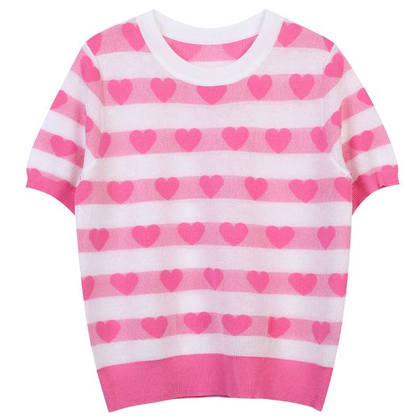 510 2022 summer kint short sleeve crew neck brand same style sweater pink green pullover luxury womens clothes mingmei, White;black
510 2022 summer kint short sleeve crew neck brand same style sweater pink green pullover luxury womens clothes mingmei, White;black
