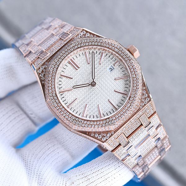 diamond watch automatic mechanical mens watches gift bracelet business wristwatches stainless steel 41mm montre de luxe, Slivery;brown
diamond watch automatic mechanical mens watches gift bracelet business wristwatches stainless steel 41mm montre de luxe, Slivery;brown