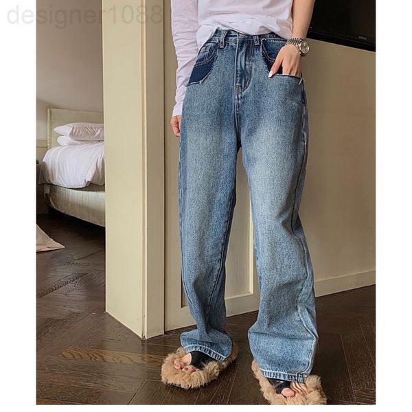 women's jeans designer ruffian handsome jeans casual with a little boyfriend ruffian pocket design style loose wide legs thin kf40, Blue
women's jeans designer ruffian handsome jeans casual with a little boyfriend ruffian pocket design style loose wide legs thin kf40, Blue