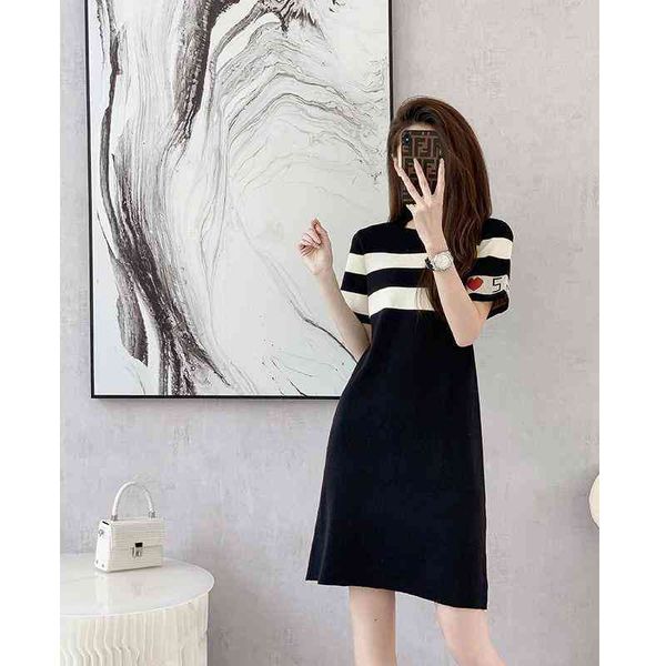 casual dresses nanyou dress embroidery summer women's knitting ice silk striped skirt children's niche design temperament, Black;gray
casual dresses nanyou dress embroidery summer women's knitting ice silk striped skirt children's niche design temperament, Black;gray