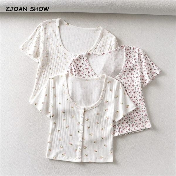 harajuku 70s vintage o neck floral short sleeve tee base t-shirts summer girl single-breasted button short t-shirt crop 220425, White
harajuku 70s vintage o neck floral short sleeve tee base t-shirts summer girl single-breasted button short t-shirt crop 220425, White