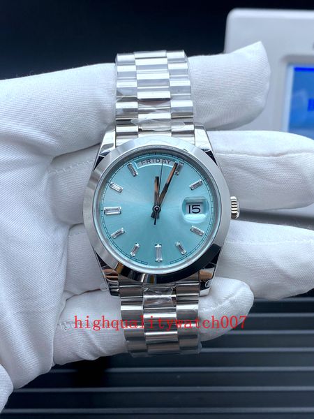 classic series men's wristwatches 228236-0006228206 ice green dial 40mm stainless steel bracelet 2813 movement automatic mens watch wat, Slivery;brown
classic series men's wristwatches 228236-0006228206 ice green dial 40mm stainless steel bracelet 2813 movement automatic mens watch wat, Slivery;brown