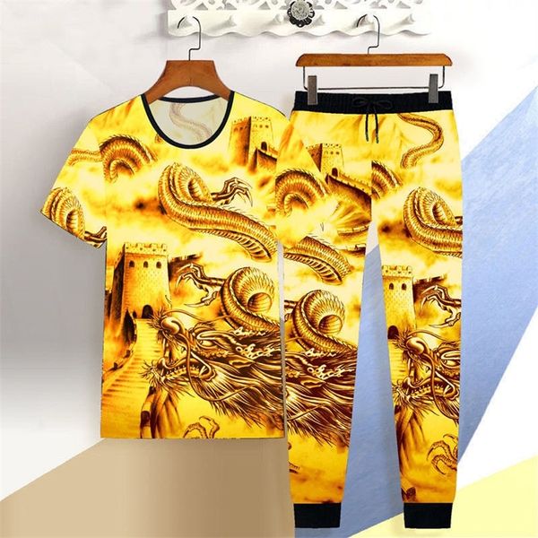 summer new men s sportswear suit male dragon short sleeved casual slim t shirt trousers tiger print sportswear 2 lj201126, Gray
summer new men s sportswear suit male dragon short sleeved casual slim t shirt trousers tiger print sportswear 2 lj201126, Gray