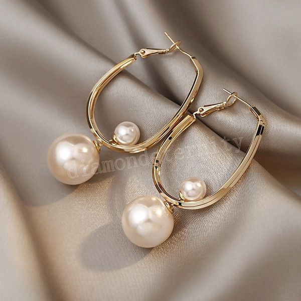retro atmosphere all match metal pearl dangle earrings for women korean fashion earring daily birthday party jewelry gifts, Silver
retro atmosphere all match metal pearl dangle earrings for women korean fashion earring daily birthday party jewelry gifts, Silver