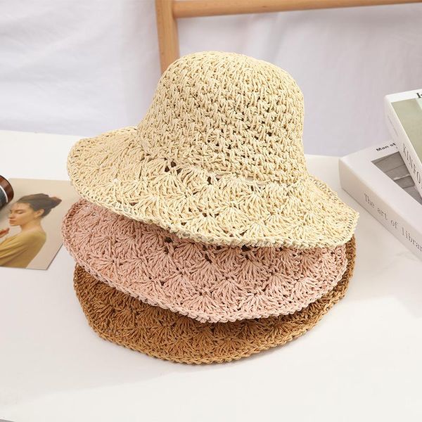 berets parent child summer bucket straw hat hollow out sun protection hats for women girls breathable travel beach women's panama kids, Blue;gray
berets parent child summer bucket straw hat hollow out sun protection hats for women girls breathable travel beach women's panama kids, Blue;gray