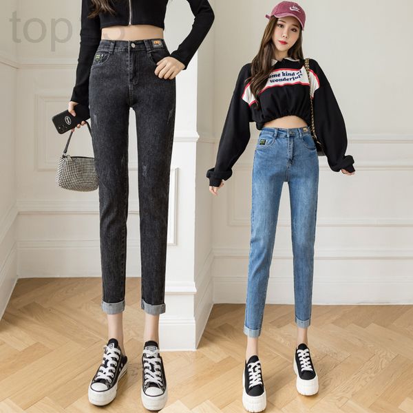 women's jeans designer stretch dad jeans women's loose nine minute spring and autumn 2021 new slim elastic high waist harlan radis, Blue
women's jeans designer stretch dad jeans women's loose nine minute spring and autumn 2021 new slim elastic high waist harlan radis, Blue