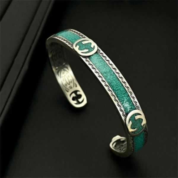 20% off 2022 new jewelry silver old letters green enamel bracelet fashion personalized couple bracelet, Black
20% off 2022 new jewelry silver old letters green enamel bracelet fashion personalized couple bracelet, Black