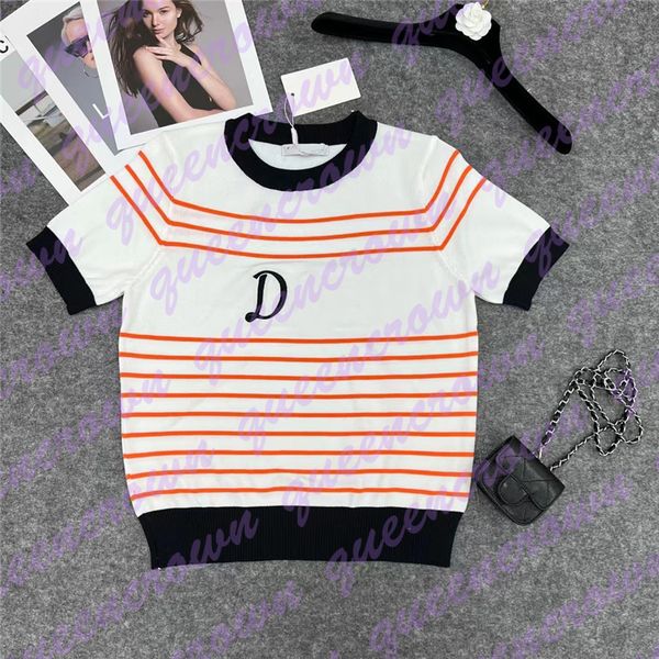 womens short t shirt breathable short sleeve sweater letter jacquard slim tees designer knits top, White
womens short t shirt breathable short sleeve sweater letter jacquard slim tees designer knits top, White