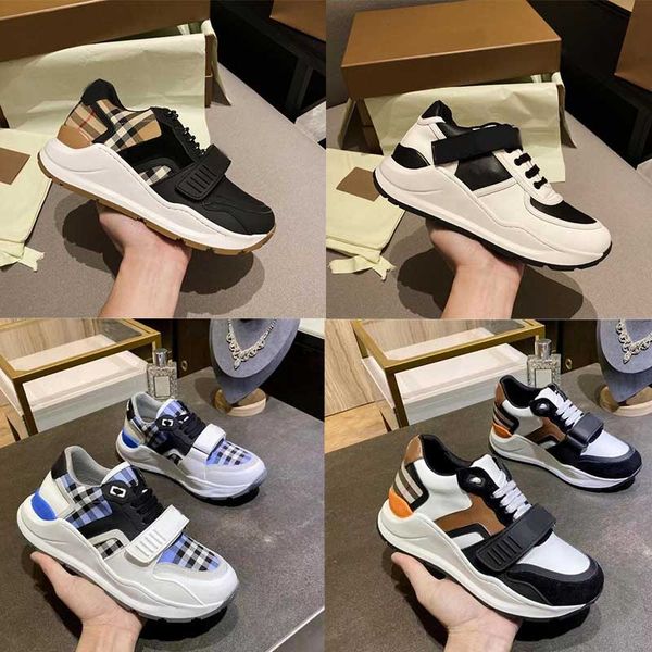 high-quality designer casual shoes leather classic plaid thick sole increased double color stripe shoes men's and women's fashion, Black
high-quality designer casual shoes leather classic plaid thick sole increased double color stripe shoes men's and women's fashion, Black