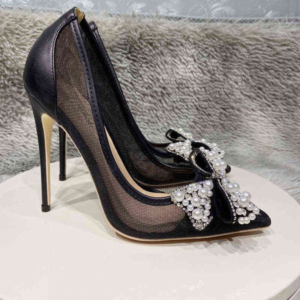 black bow diamond mesh lace high heels female ladies thin heeled for pointed toe pumps woman party prom shoes t220730
black bow diamond mesh lace high heels female ladies thin heeled for pointed toe pumps woman party prom shoes t220730
