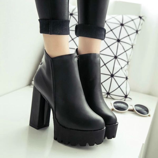 boots women's boots with side zipper, high platform shoes 10/12 in black sz1p
boots women's boots with side zipper, high platform shoes 10/12 in black sz1p
