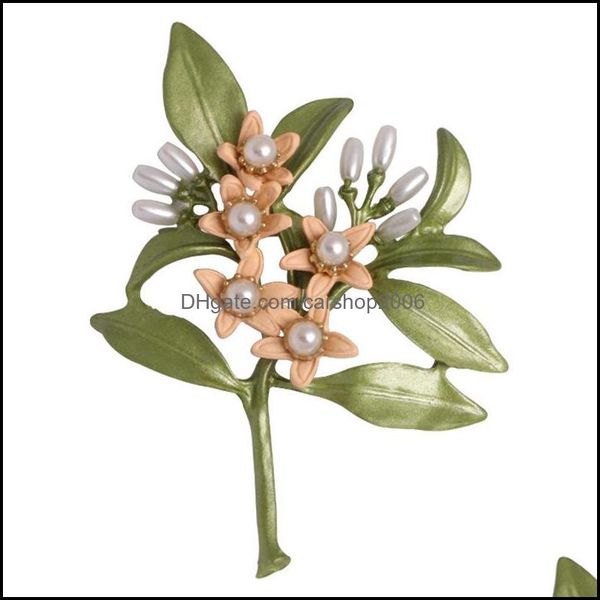 pins brooches jewelry vintage green color plant pearls neroli brooch pin tree flower enamel for women coath accessories gifts drop delivery, Gray
pins brooches jewelry vintage green color plant pearls neroli brooch pin tree flower enamel for women coath accessories gifts drop delivery, Gray