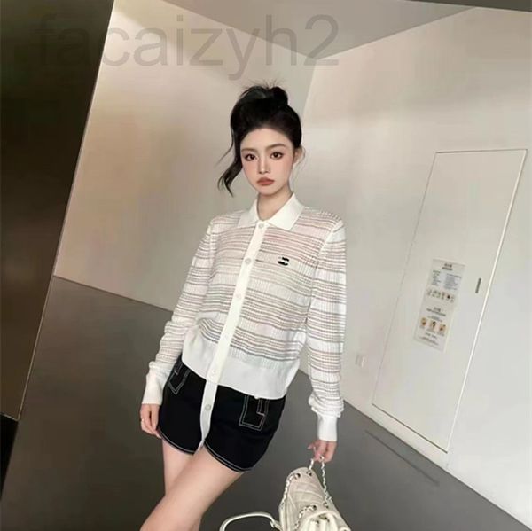 women's knits & tees designer 22 summer new style small fragrance hollowed out polo women's fashion h3g4, White
women's knits & tees designer 22 summer new style small fragrance hollowed out polo women's fashion h3g4, White