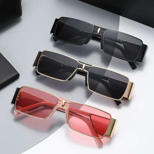 22 new metal small frame sunglasses fashion square personalized sunglasses, White;black
22 new metal small frame sunglasses fashion square personalized sunglasses, White;black
