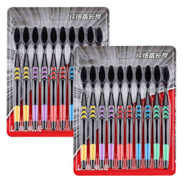 toothbrush 10 packs of bamboo charcoal toothbrush couple soft hair fine family bag nano carbon 0312
toothbrush 10 packs of bamboo charcoal toothbrush couple soft hair fine family bag nano carbon 0312