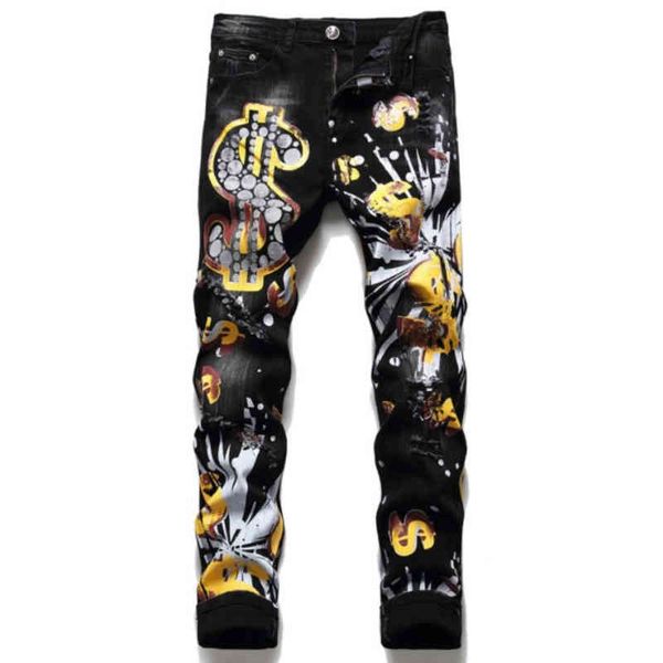 autumn and winter designer jeans men ripped patch pp washed jeans skull letter print jean pants black slim stretch, Blue
autumn and winter designer jeans men ripped patch pp washed jeans skull letter print jean pants black slim stretch, Blue