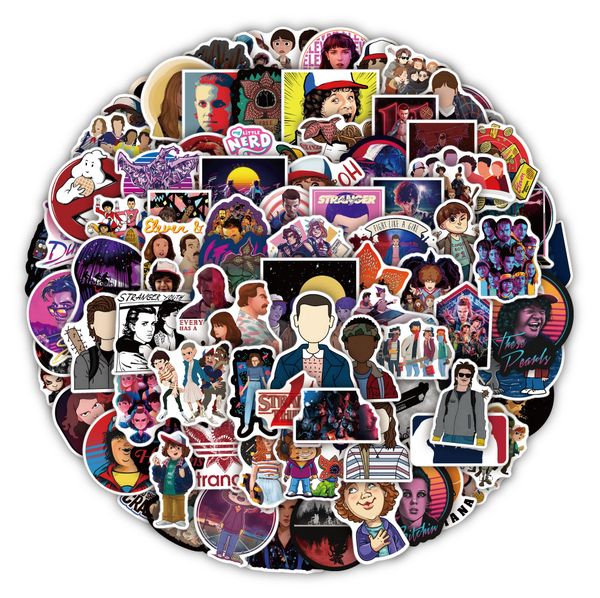 100pcs stranger things stickers no-duplicate for skateboard lapluggage bicycle guitar helmet water bottle decals kids gifts
100pcs stranger things stickers no-duplicate for skateboard lapluggage bicycle guitar helmet water bottle decals kids gifts