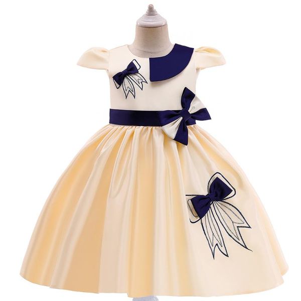 girl's dresses 2022 fashion and simple girls bowknot solid color dress flower girl birthday party children's performance costume, Red;yellow
girl's dresses 2022 fashion and simple girls bowknot solid color dress flower girl birthday party children's performance costume, Red;yellow