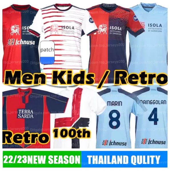 22 cagliari calcio soccer jerseys centenary version 100th anniversary joao pedro godin nandez nainggolan 1990 92 2003 04 05 zola retro 2022, Black;yellow
22 cagliari calcio soccer jerseys centenary version 100th anniversary joao pedro godin nandez nainggolan 1990 92 2003 04 05 zola retro 2022, Black;yellow