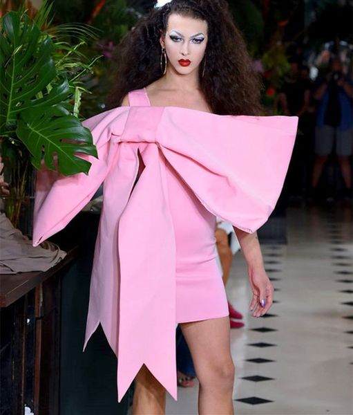 modern pink sheath prom dresses with big bow straps mini satin cocktail party dress women girls fitted special occasion gowns evening wear, Black
modern pink sheath prom dresses with big bow straps mini satin cocktail party dress women girls fitted special occasion gowns evening wear, Black