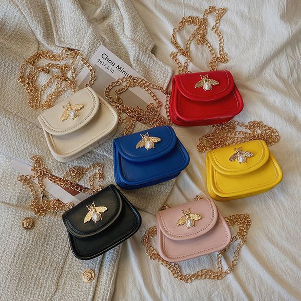 girls princess change purse cute kids cartoon mini bee saddle bag parent-child single shoulder chain bag children casual zero wallets f1137, White 
girls princess change purse cute kids cartoon mini bee saddle bag parent-child single shoulder chain bag children casual zero wallets f1137, White
