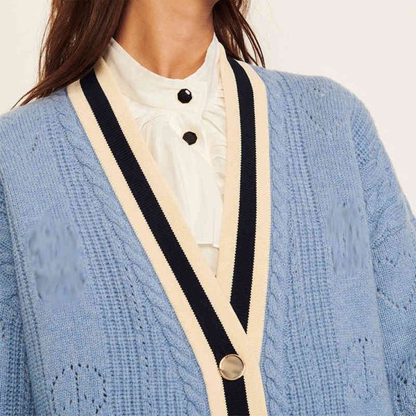 women's sweaters paris french advanced love letter micro hollow jacquard loose sweater contrast color knitted cardigan 0mji, White;black
women's sweaters paris french advanced love letter micro hollow jacquard loose sweater contrast color knitted cardigan 0mji, White;black