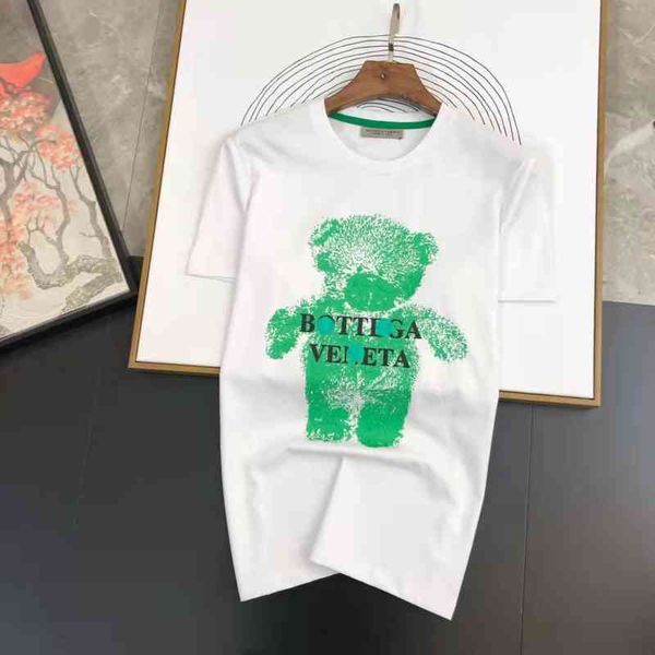 men's short-sleeved t-shirt high-frequency quality new half-sleeve bv green bear print men's and women's european and america, White;black
men's short-sleeved t-shirt high-frequency quality new half-sleeve bv green bear print men's and women's european and america, White;black