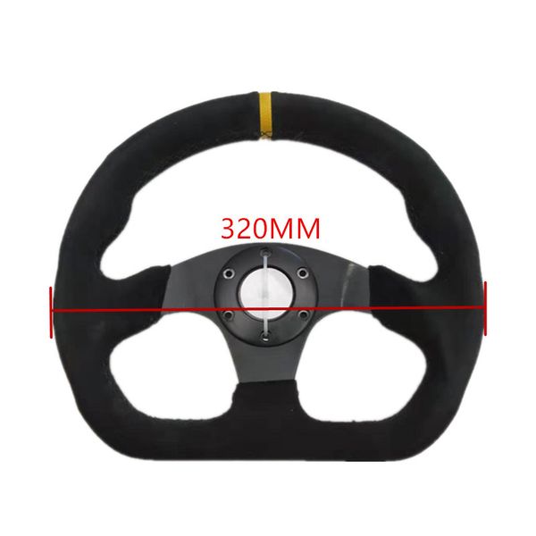 car modified racing 13 "320mm flat drift steering wheel / suede steering wheel
car modified racing 13 "320mm flat drift steering wheel / suede steering wheel