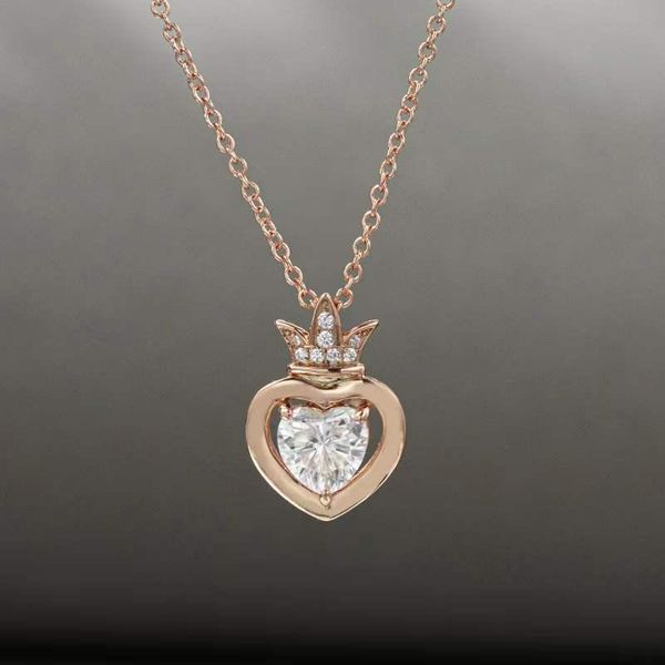 other trendy 1ct d color vvs1 moissanite heart crown necklace 18k rose gold plated 925 sterling silver charm for women gift
other trendy 1ct d color vvs1 moissanite heart crown necklace 18k rose gold plated 925 sterling silver charm for women gift